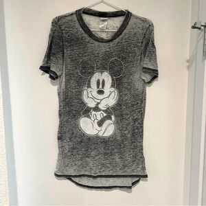 Disney Grey Seated Micky Mouse Tee